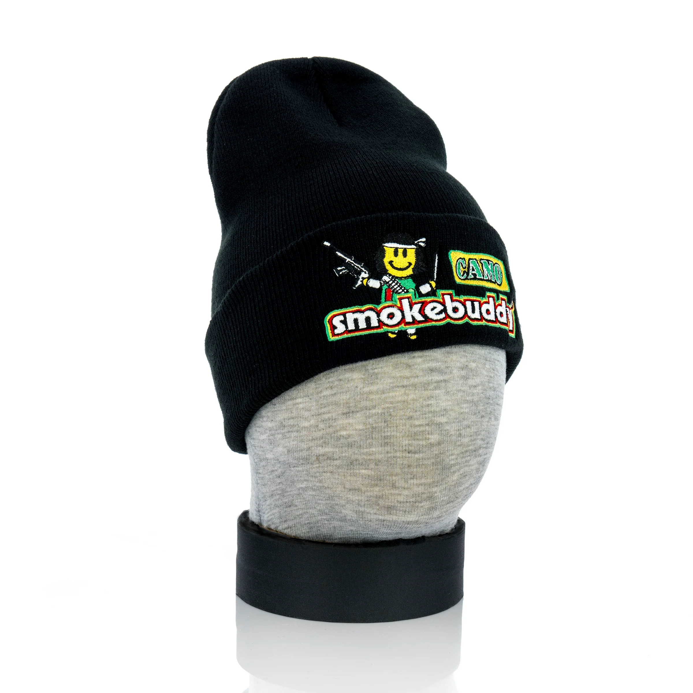 Smokebuddy Camo Beanie Black