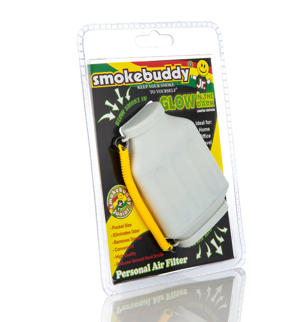 White Glow in The Dark Smokebuddy Junior - Image 3